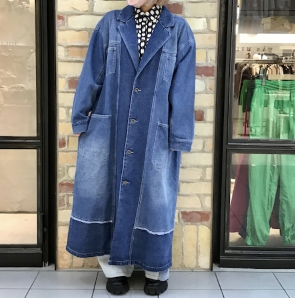 デニムロングコート