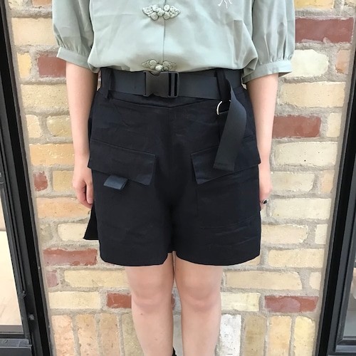 ベルト付きショートカーゴパンツ