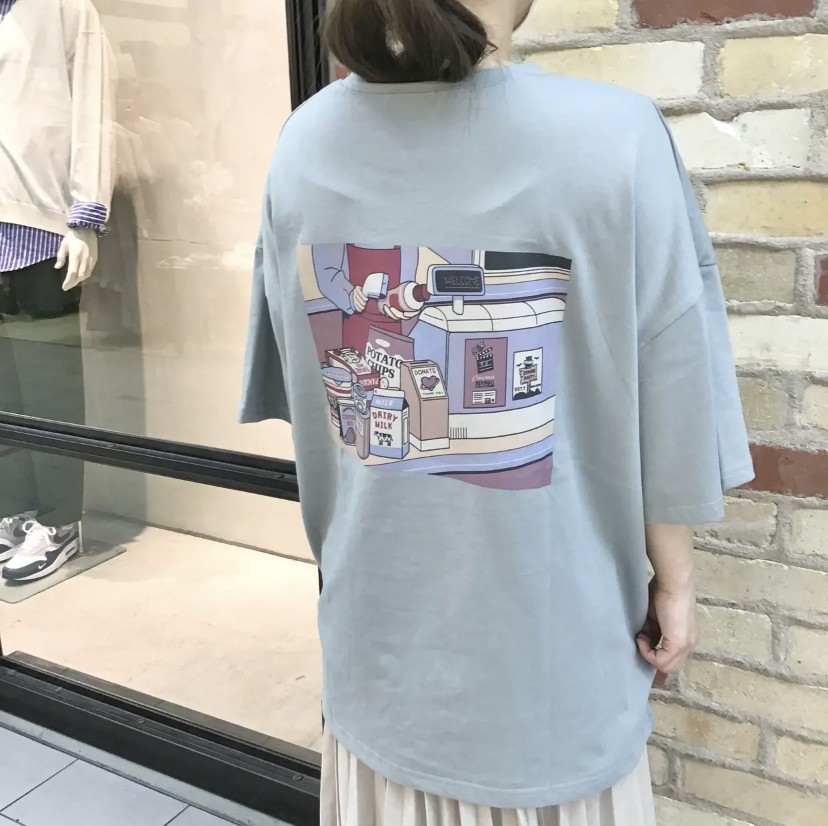 ゆったりでバックプリントが可愛いtシャツです Hep Five ヘップファイブ