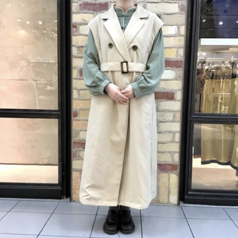 トレンチロングベスト