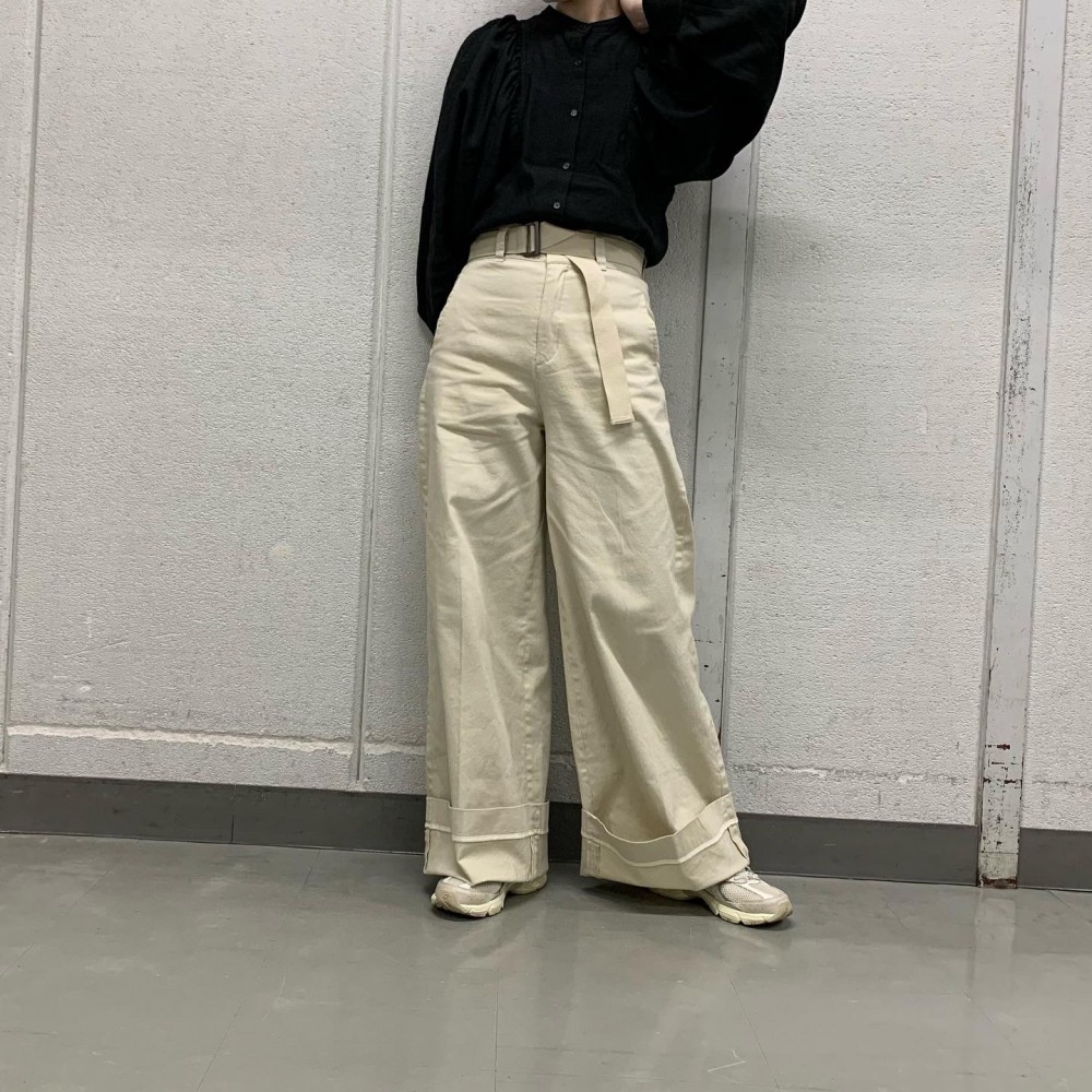 カルゼストレッチワイドパンツが入荷いたしました！