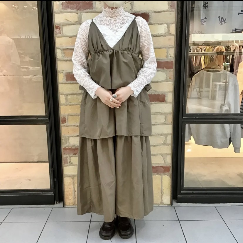 ティアードキャミワンピース