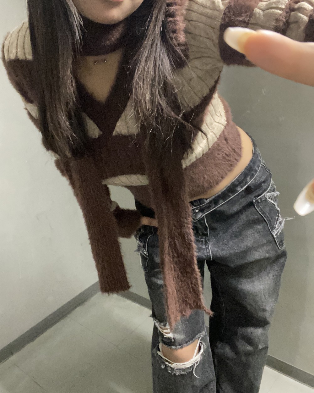 ボーダーニット🤎
