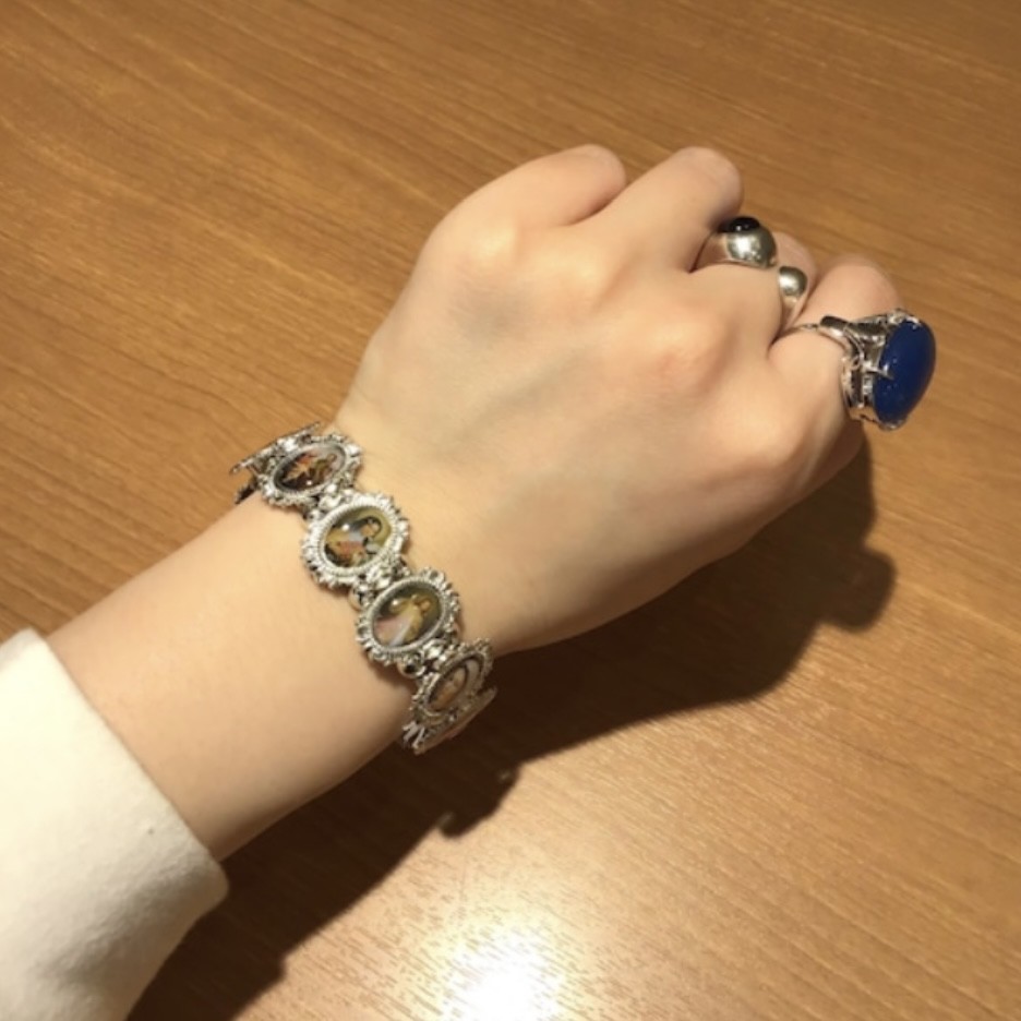 ロザリオブレスレットオーバル