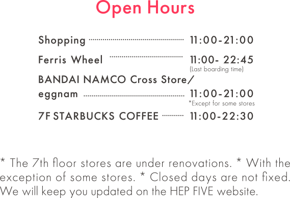 Open Hours