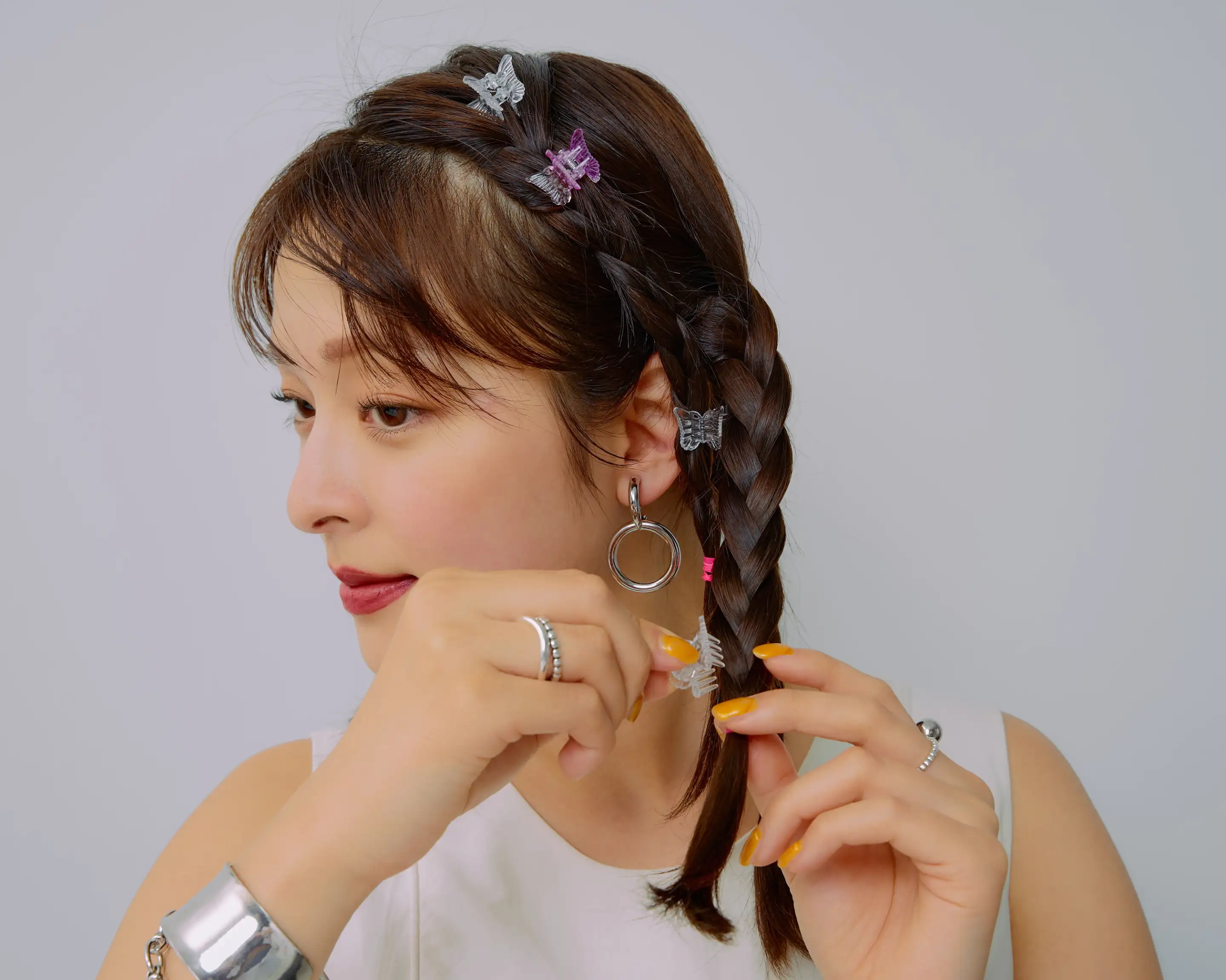 ヘアクリップ　ヘアアレ