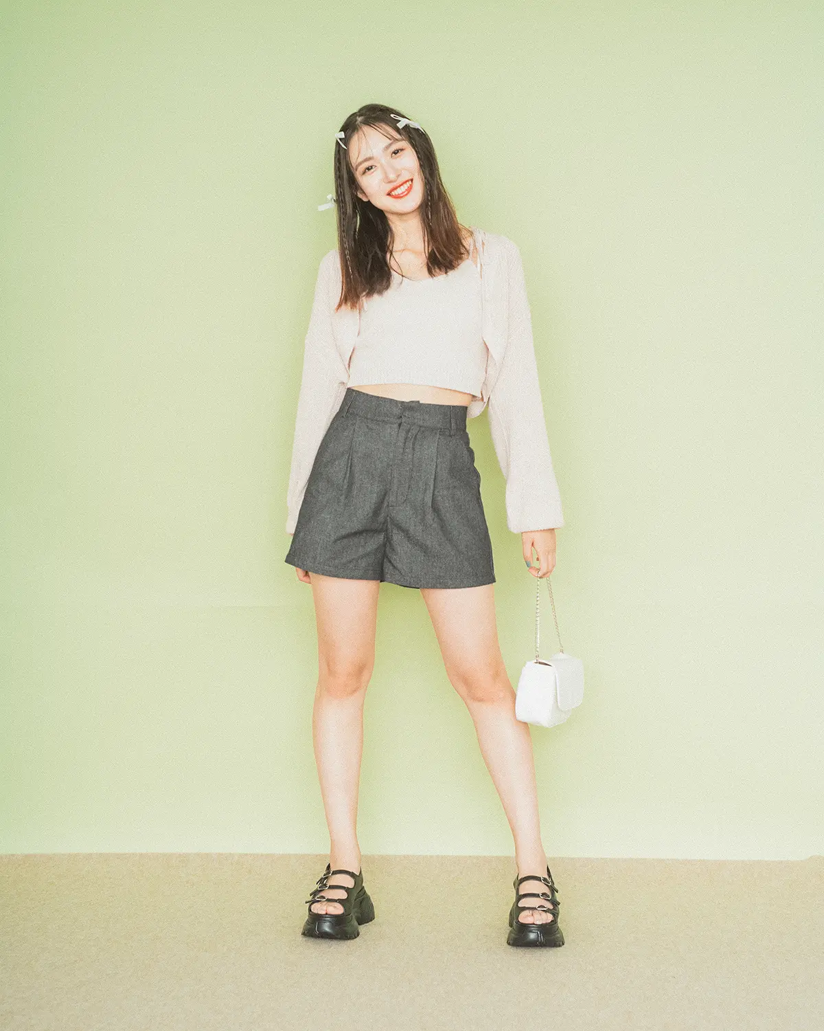 Heather　2wayスリットデザインパンツ