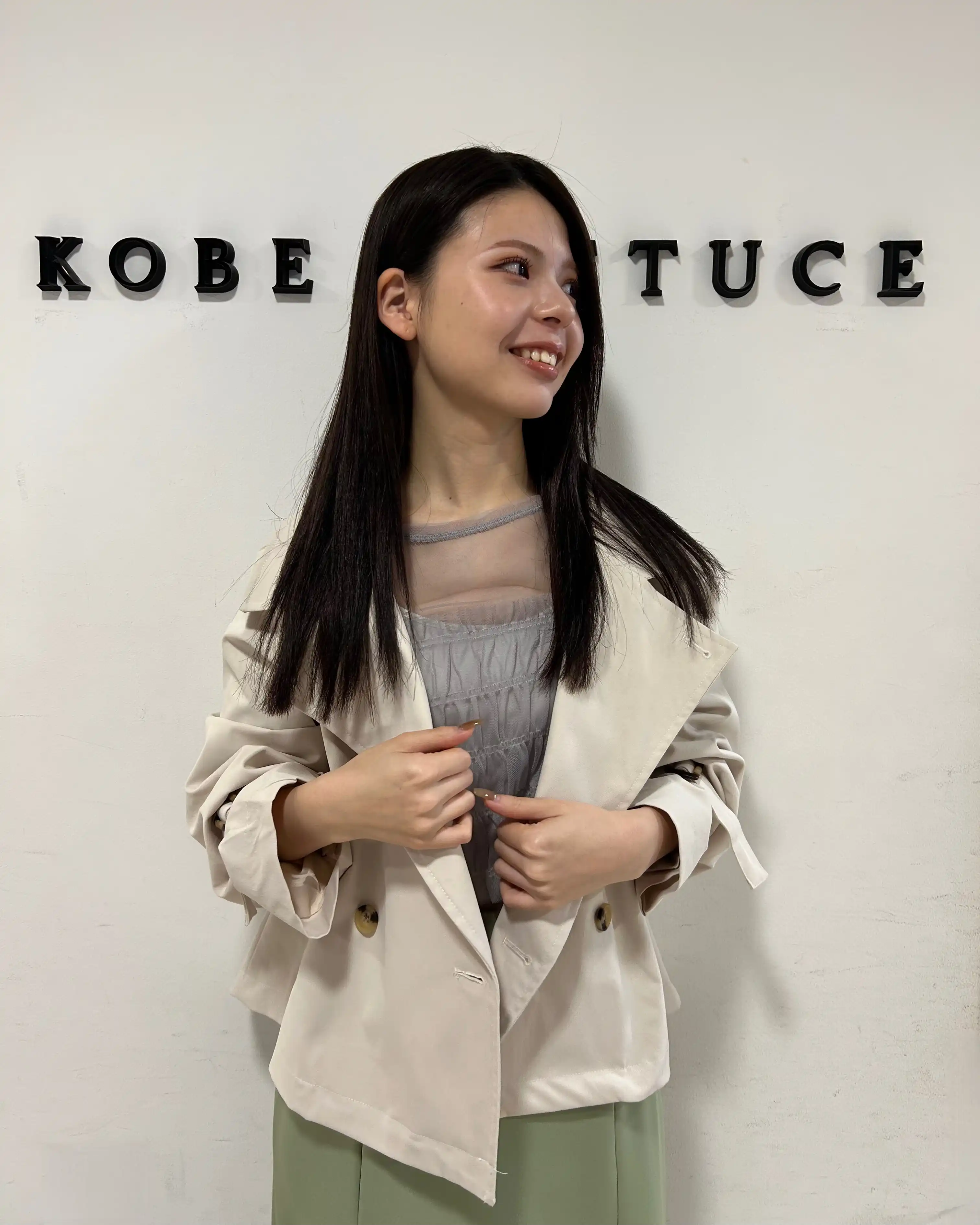 KOBE LETTUCE　神戸レタス　トレンチコート　ショート　