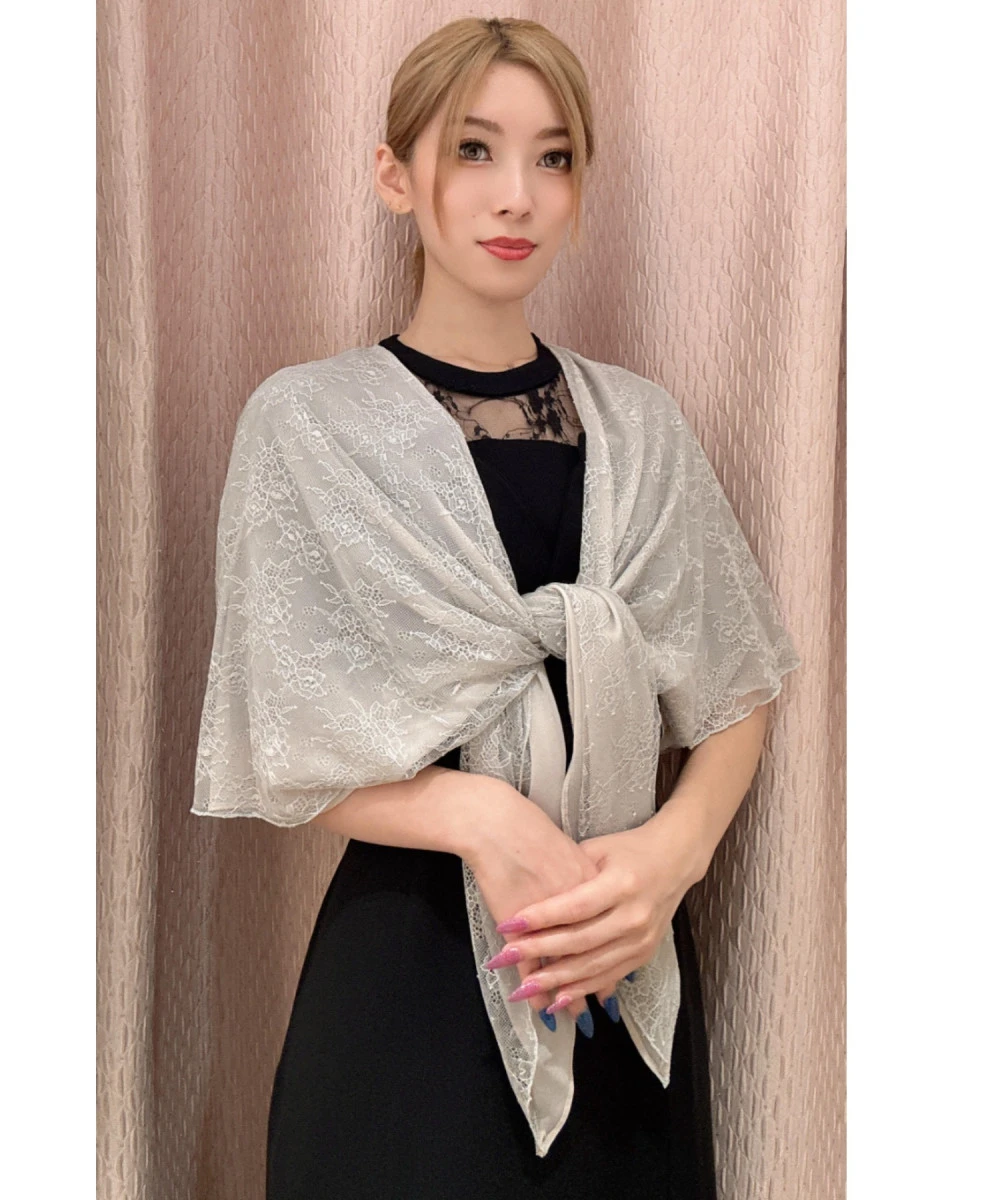 🌸シフォンレ－スショール🌸