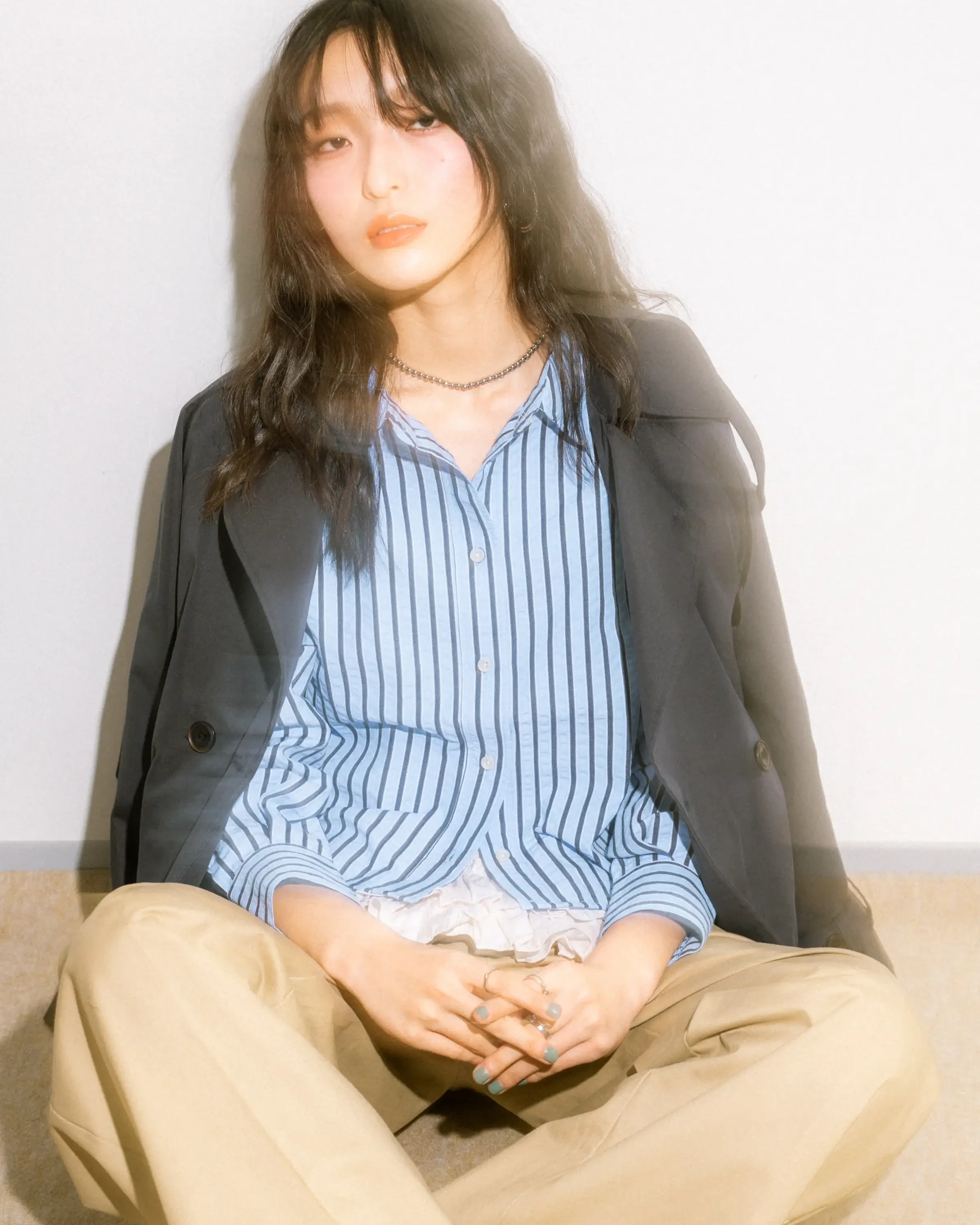 ストライプシャツで春スイッチON♡お出かけの気分もアガる今っぽコーデ