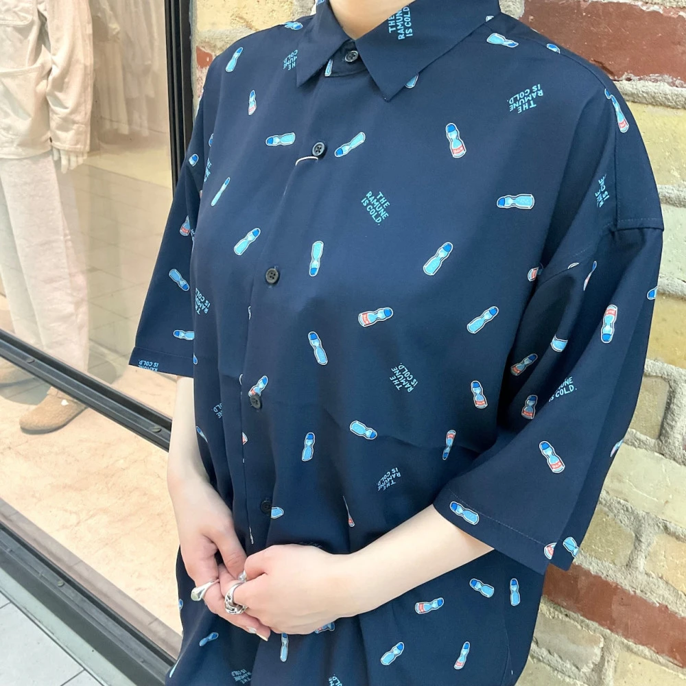 ラムネ総柄シャツ🍉