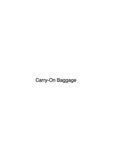 CARRY ON BAGGAGE