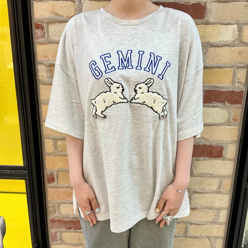 🐰うさぎ相良刺繍BIG Tシャツ🐰