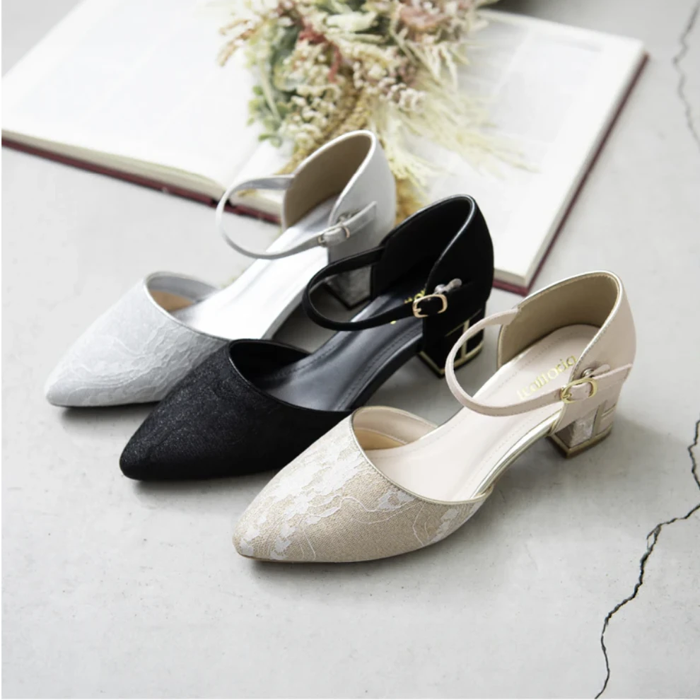 👠レースチャンキーパンプス👠