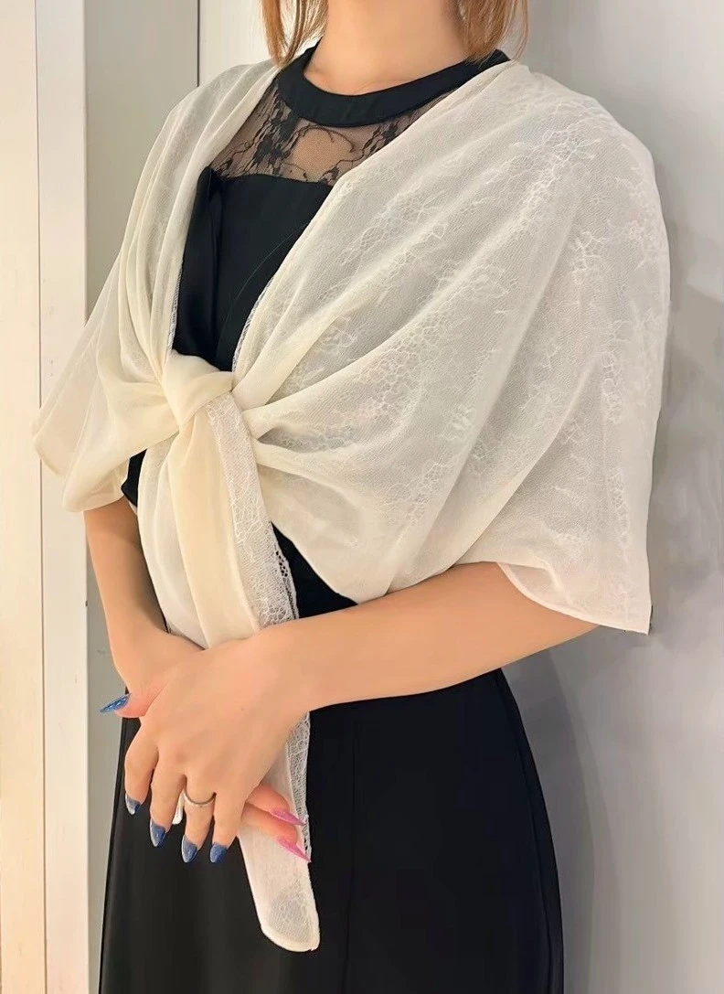 🧥シフォンレースショール🧥