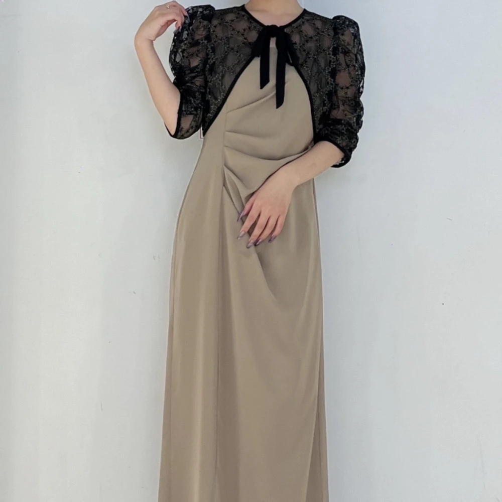 🌸 レースボレロ×ドレープドレス 👗