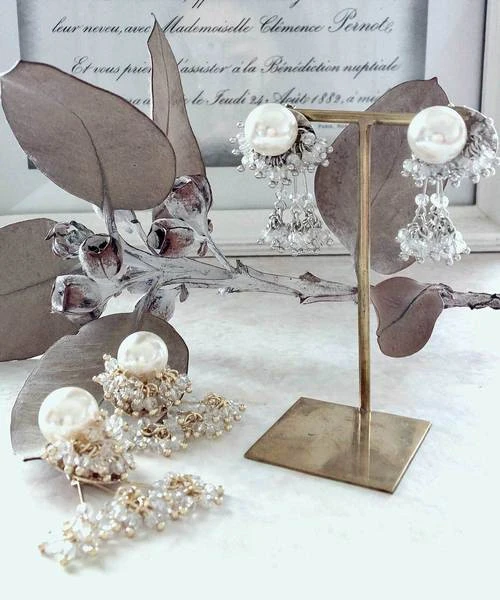 🌟ミニクリアタッセルイヤリング🌟