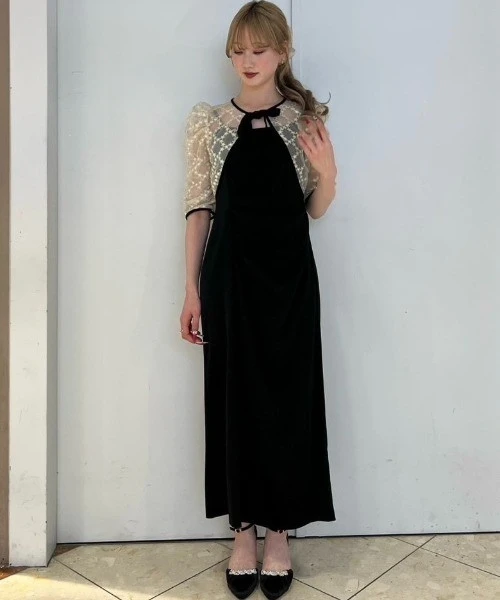 💐レースボレロ×ドレープドレス💐