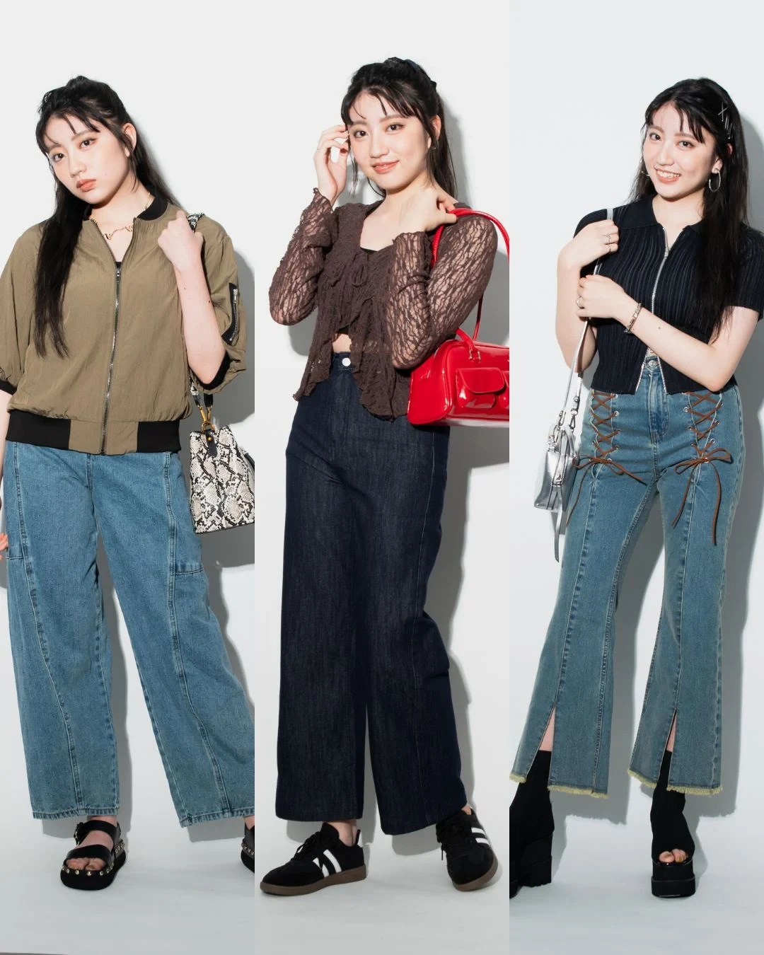 骨格　骨格ストレート　デニム　デニムコーデ