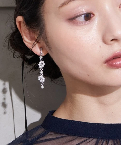 🌸小粒パールイヤリング🌸