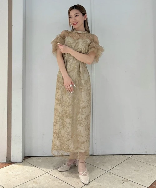 🎀スパンコール刺繍ドレス🎀