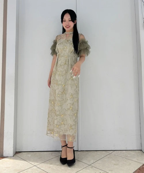 🌹スパンコール刺繍ドレス🌹