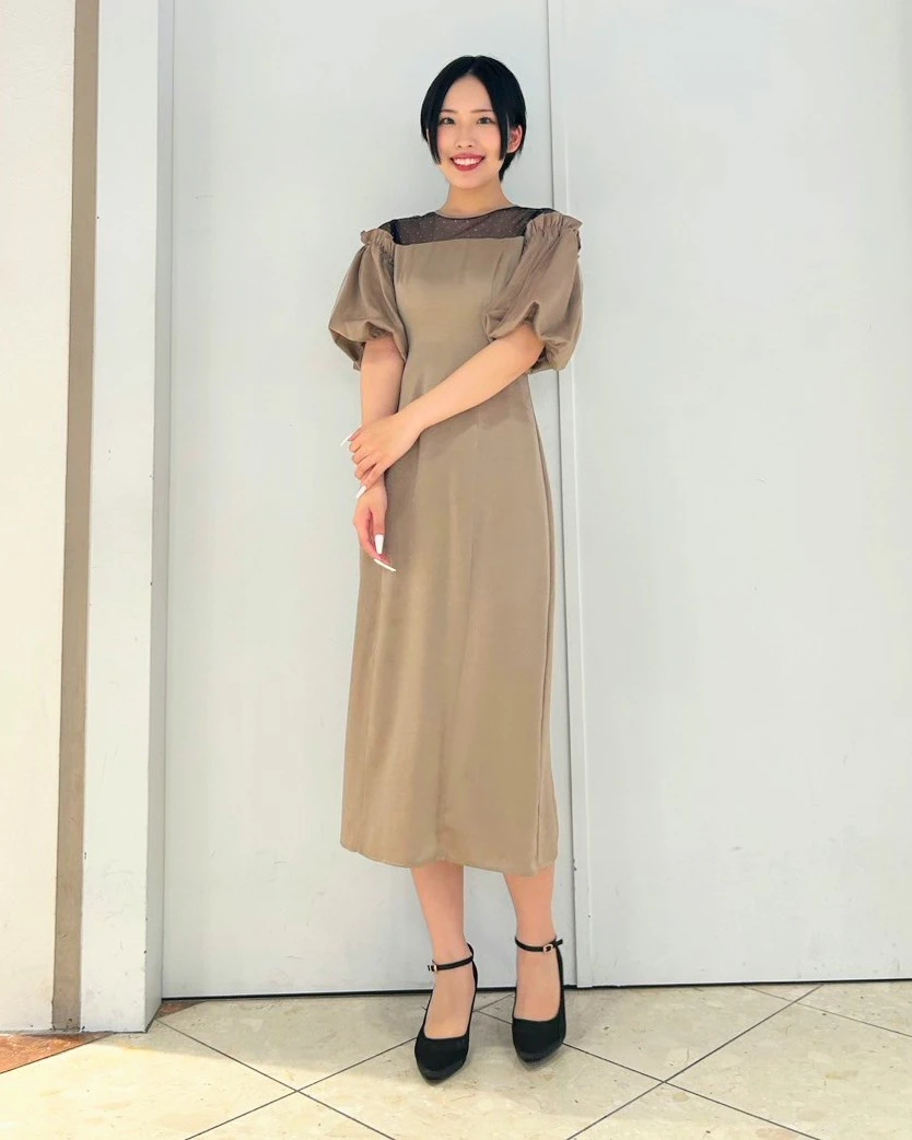 🍂ヴィンテージ風サテンＩラインドレス🍂