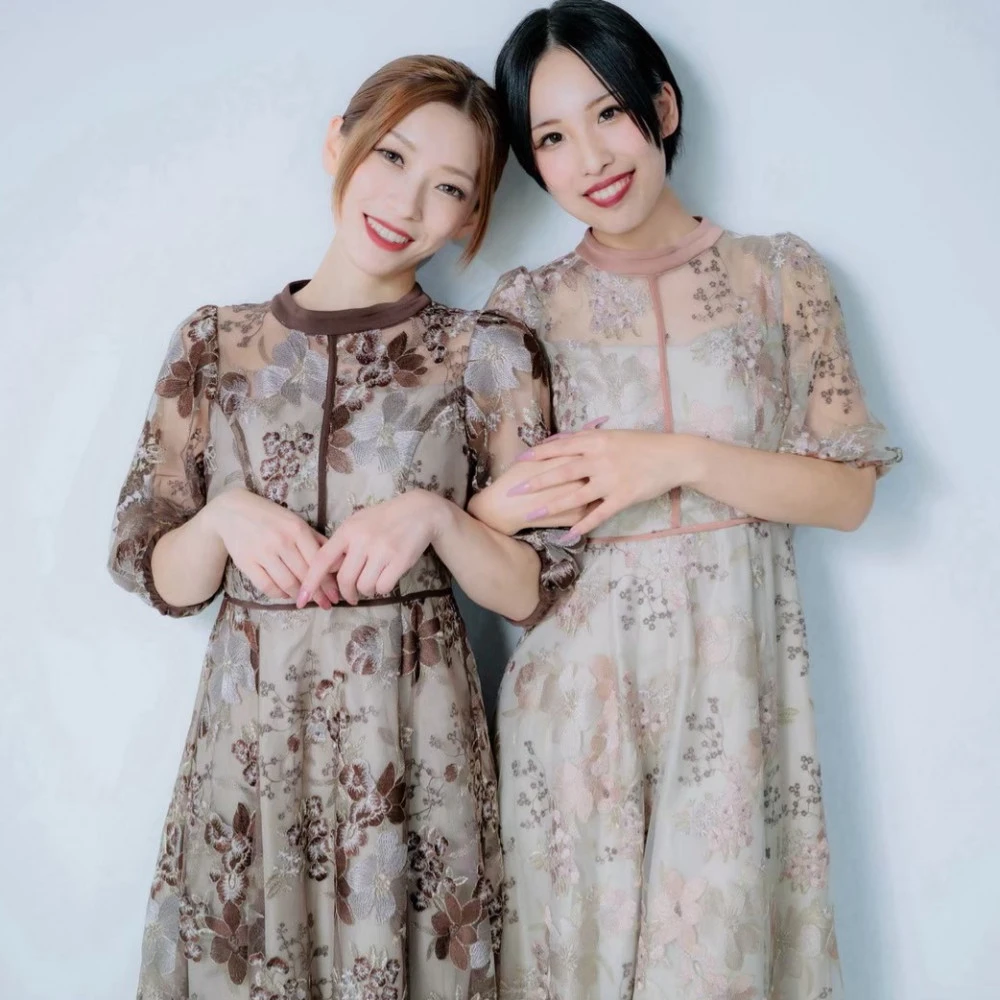 ❣️フラワーエンブロイダリードレス❣️