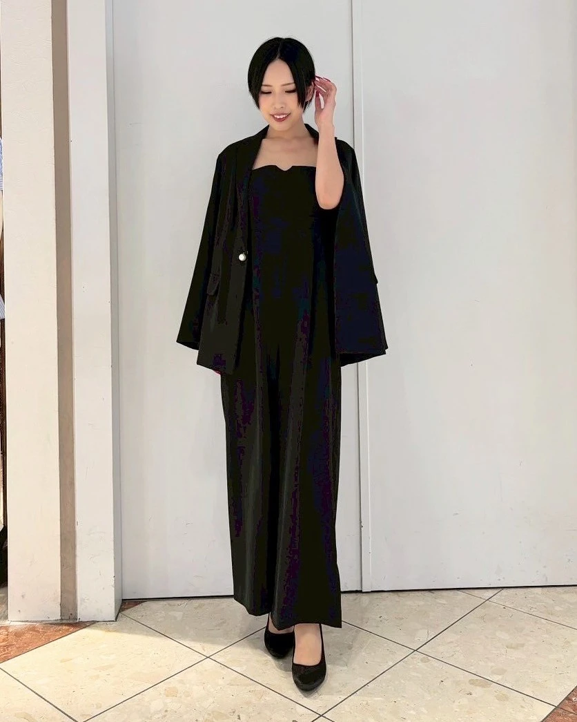 🖤ジャケットset upパンツドレス🖤