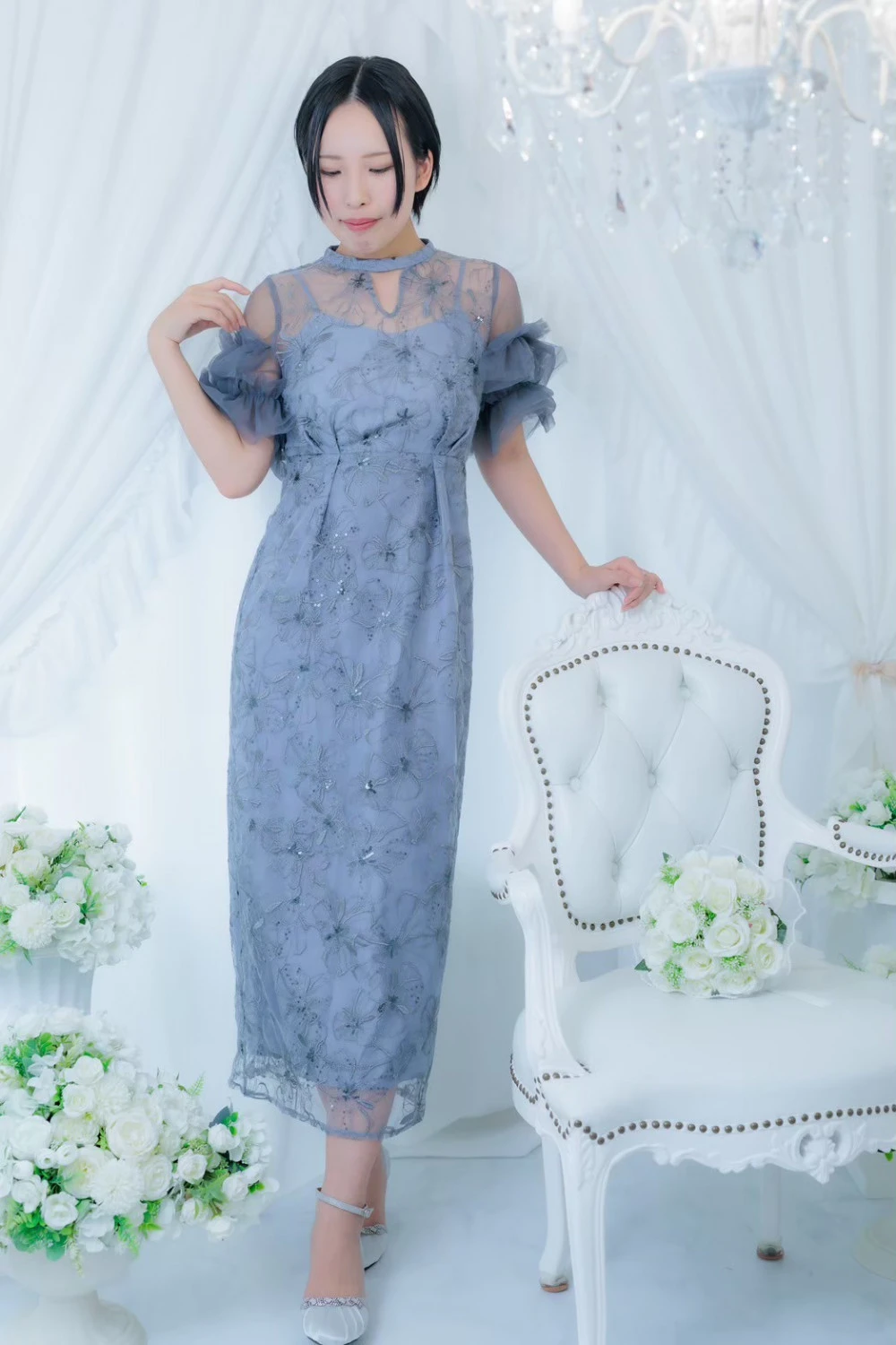 💖スパンコール刺繍ドレス💖