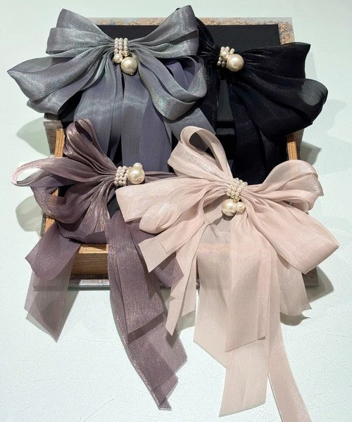 🎀パール付きリボンバレッタ🎀
